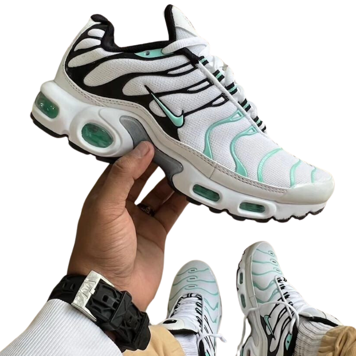 Zapatillas Nike Air Max TN Plus Hombre: La Mejor Opción para Estilo y Comodidad. Si estás buscando el calzado perfecto que combine estilo, comodidad y rendimiento, las zapatillas Nike Air Max TN Plus hombre son la opción ideal para ti. En Onlineshoppingcenterg, entendemos que al comprar zapatillas, no solo buscas un par para caminar, sino también una declaración de moda. En este artículo, te ayudaremos a descubrir por qué estas zapatillas son una inversión inteligente, cómo elegir el modelo perfecto para ti, y cómo puedes aprovechar las ofertas disponibles en nuestra tienda.  ¿Por qué Elegir Zapatillas Nike Air Max TN Plus Hombre? Las zapatillas Nike Air Max TN Plus son icónicas por varias razones. Lanzadas por primera vez en 1998, este modelo ha capturado la atención de atletas y amantes de la moda urbana por igual. Pero, ¿qué hace que las Nike TN sean tan especiales?  1. Tecnología Tuned Air Una de las principales razones por las que los usuarios eligen las Nike Air Max TN Plus es la tecnología Tuned Air. Esta innovación se basa en proporcionar una amortiguación precisa en las zonas donde el pie más lo necesita, reduciendo el impacto de cada pisada y mejorando la estabilidad. Ideal para hombres que buscan zapatillas no solo para el día a día, sino también para actividades deportivas o largas caminatas.  2. Diseño Atemporal El diseño de las Nike Air Max TN Plus es simplemente único. Su distintiva estética con líneas fluidas en la parte superior y una suela visible de Air Max las convierte en un modelo reconocible al instante. Ya sea que elijas las clásicas Nike TN blancas o las elegantes Nike TN negras, estarás garantizando un estilo que nunca pasa de moda.  3. Variedad de Colores y Modelos En Onlineshoppingcenterg, ofrecemos una amplia variedad de Nike Air Max Plus TN, desde los clásicos modelos como el Nike TN Plus 3 hasta las versiones más recientes como las Nike Air Max Plus TN Ultra. Puedes encontrar opciones que se adapten a tu personalidad y estilo de vida, asegurándote de tener el par perfecto para cualquier ocasión.